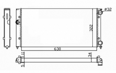 WILMINK GROUP wg1722858 -  Радиатор, охлаждение двигателя